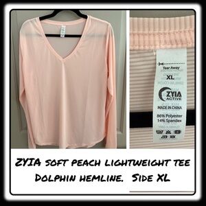 Zyia Soft Peach Primo long sleeve tee XL